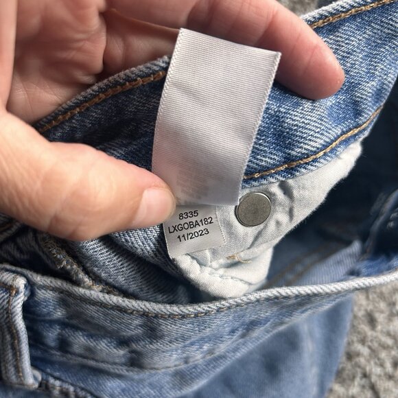 Aeropostale 90s Baggy Distressed Jeans Size 2 Regular - Picture 8 of 9